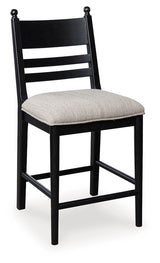 Greddinton Black Counter Height Barstool, Set of 2 from Ashley - Luna Furniture