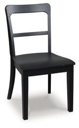 Greddinton Black Dining Chair, Set of 2 from Ashley Furniture - Luna Furniture