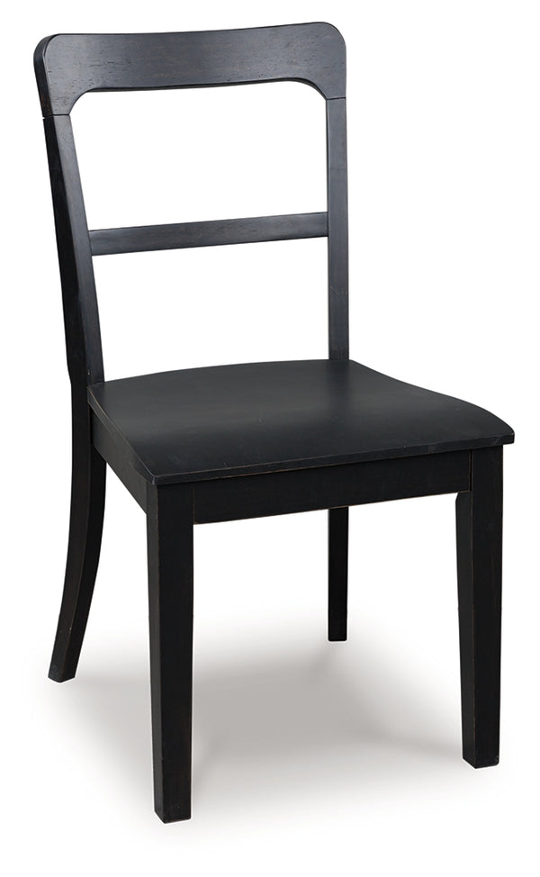 Greddinton Black Dining Chair, Set of 2