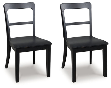Greddinton Black Dining Chair, Set of 2 from Ashley - Luna Furniture