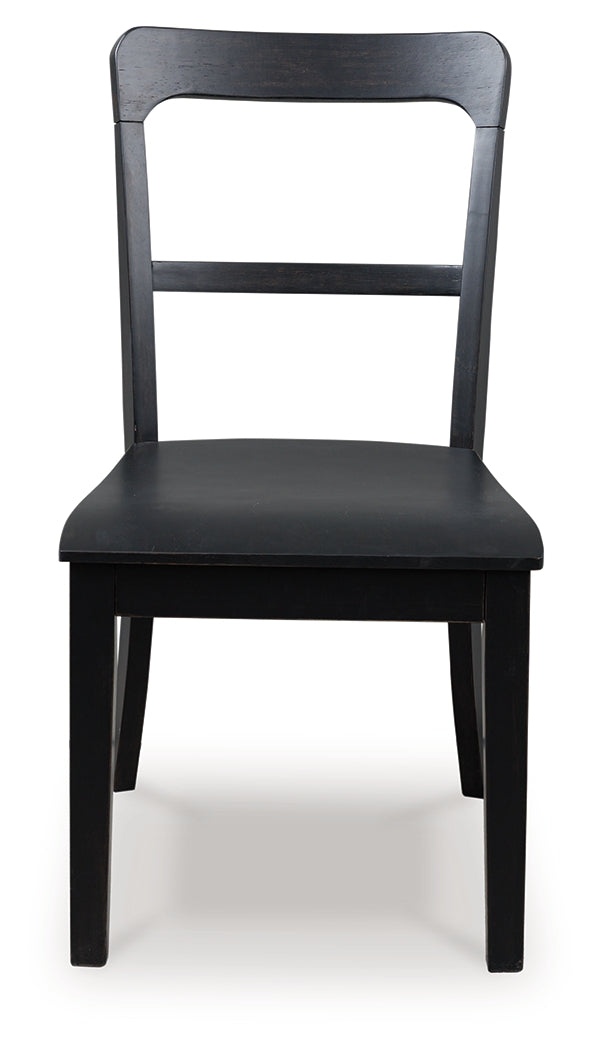 Greddinton Black Dining Chair, Set of 2 from Ashley Furniture - Luna Furniture