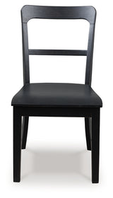 Greddinton Black Dining Chair, Set of 2 from Ashley Furniture - Luna Furniture