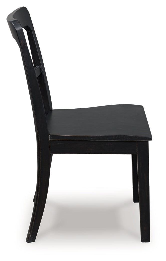 Greddinton Black Dining Chair, Set of 2 from Ashley Furniture - Luna Furniture