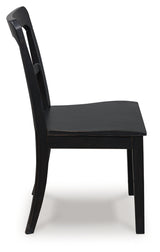 Greddinton Black Dining Chair, Set of 2 from Ashley Furniture - Luna Furniture