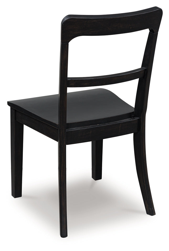 Greddinton Black Dining Chair, Set of 2 from Ashley Furniture - Luna Furniture