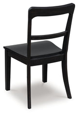 Greddinton Black Dining Chair, Set of 2 from Ashley Furniture - Luna Furniture