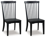 Greddinton Black Dining Chair, Set of 2 from Ashley Furniture - Luna Furniture