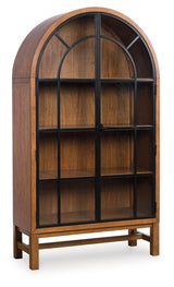 Greddinton Brown/Black Display Cabinet from Ashley - Luna Furniture