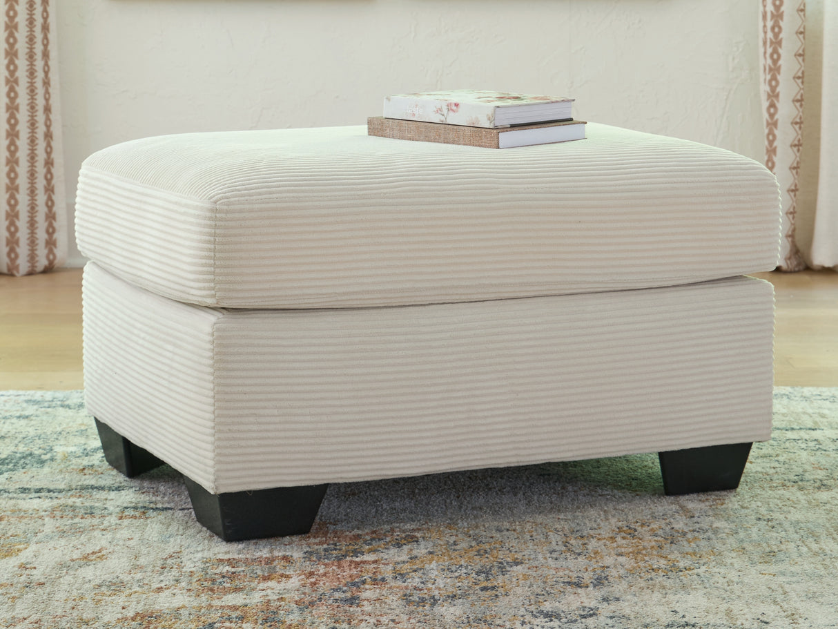 Greenbriar Ivory Ottoman from Ashley - Luna Furniture