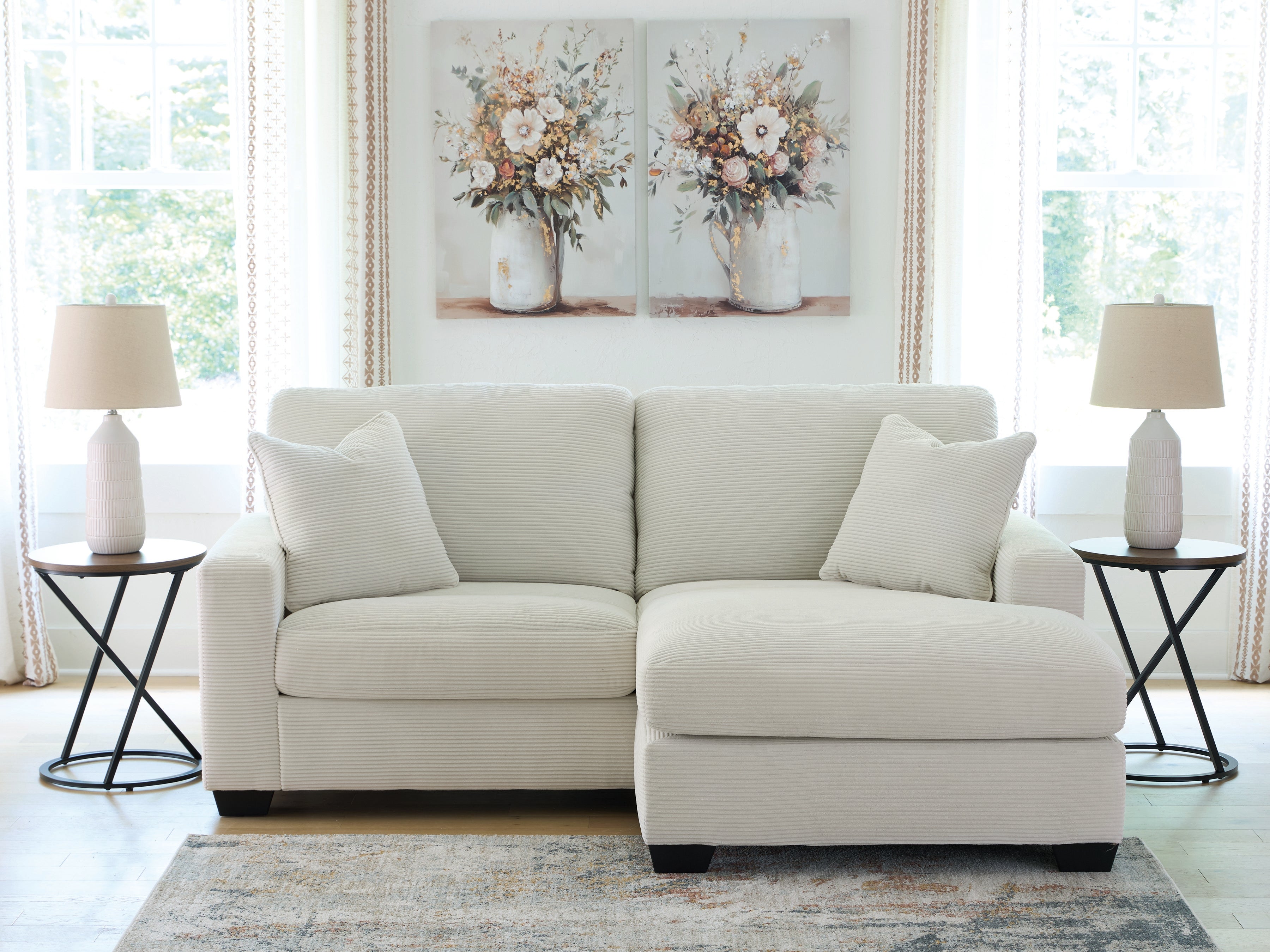 Ashley Greenbriar Amesley Ivory Sofa – Luna Furniture
