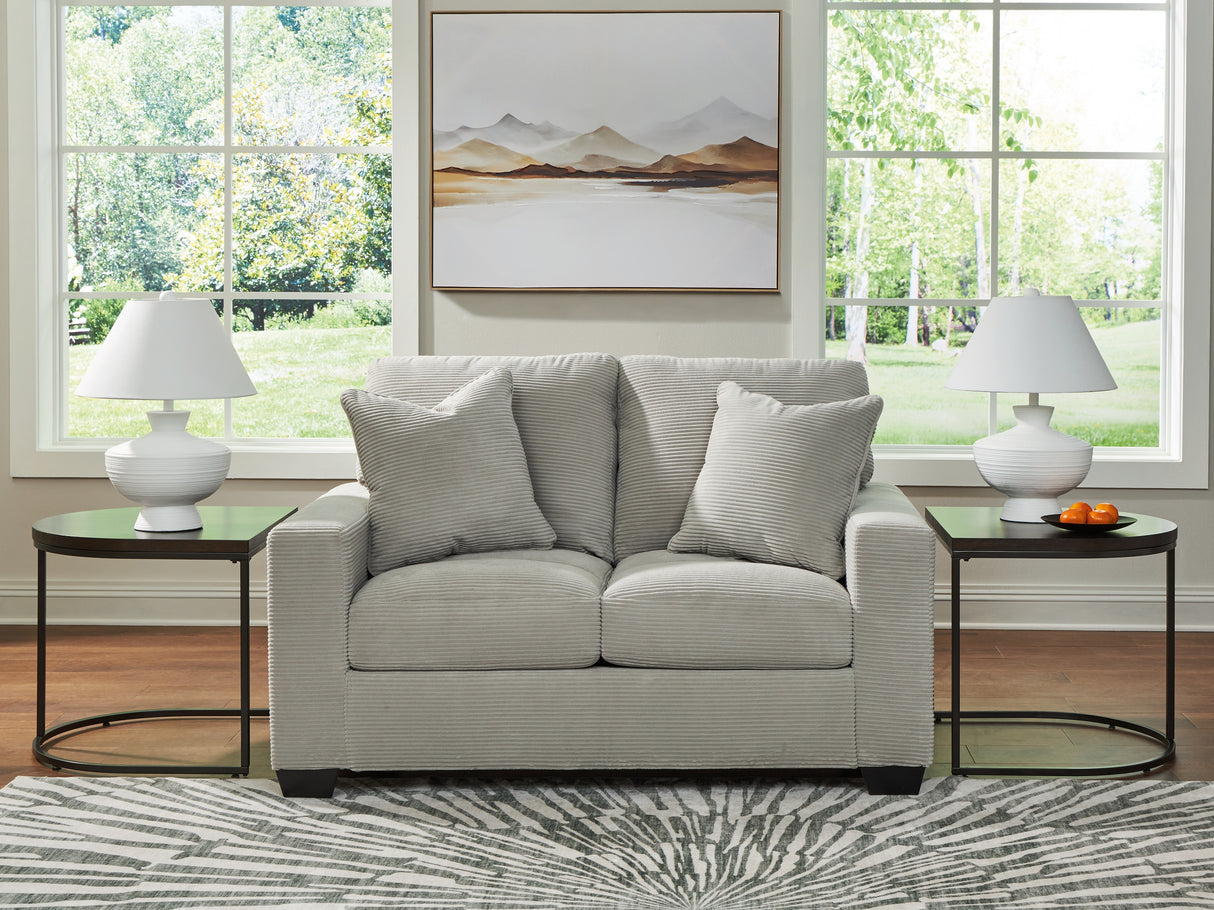 Greenbriar Smoke Loveseat from Ashley - Luna Furniture