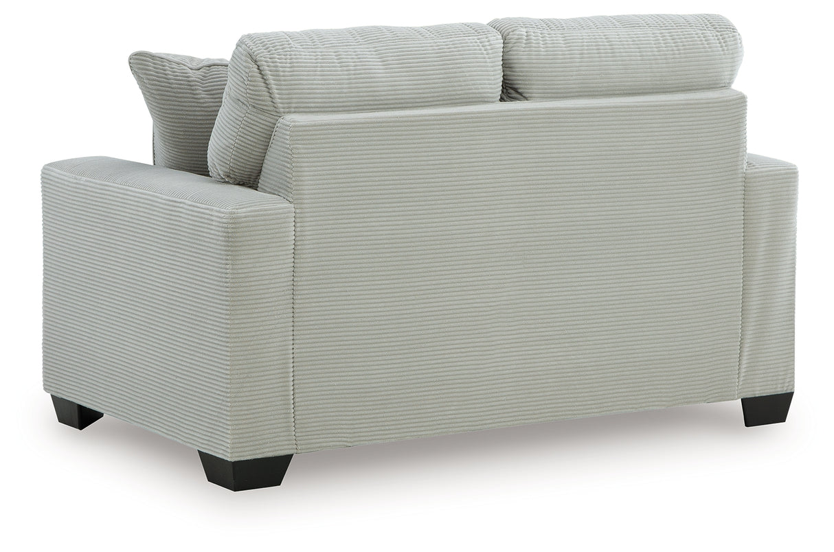 Greenbriar Smoke Loveseat from Ashley - Luna Furniture