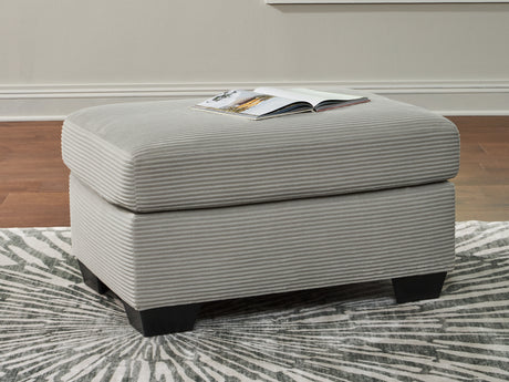 Greenbriar Smoke Ottoman from Ashley - Luna Furniture