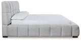 Grendusk Light Gray King Upholstered Bed from Ashley Furniture - Luna Furniture