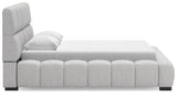 Grendusk Light Gray Queen Upholstered Bed from Ashley - Luna Furniture
