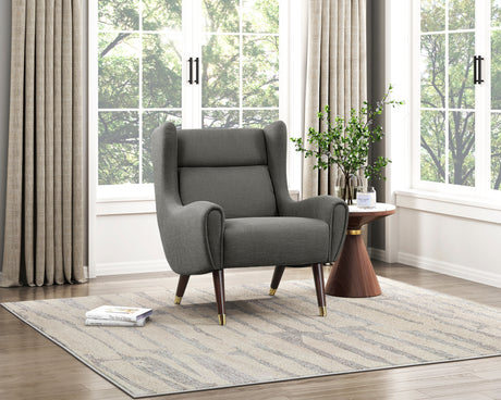 Greta Dark Gray Accent Chair from Homelegance - Luna Furniture