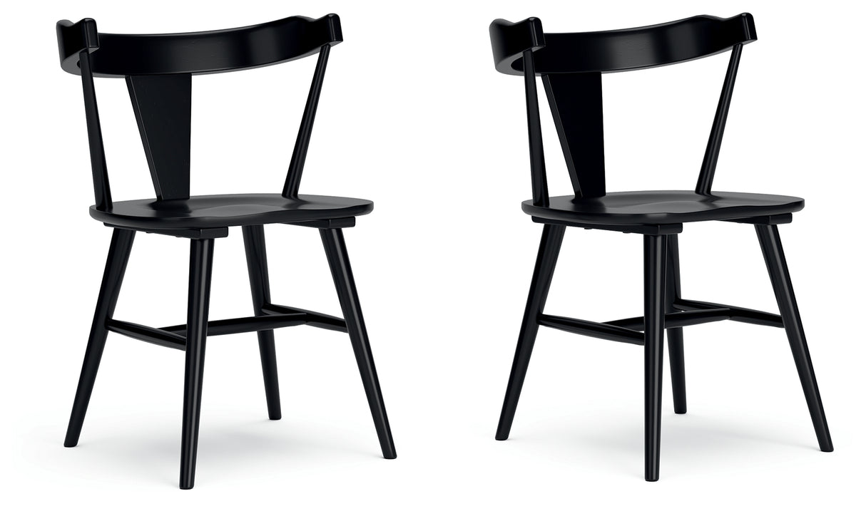 Gretlynn Black Dining Chair, Set of 2 from Ashley Furniture - Luna Furniture