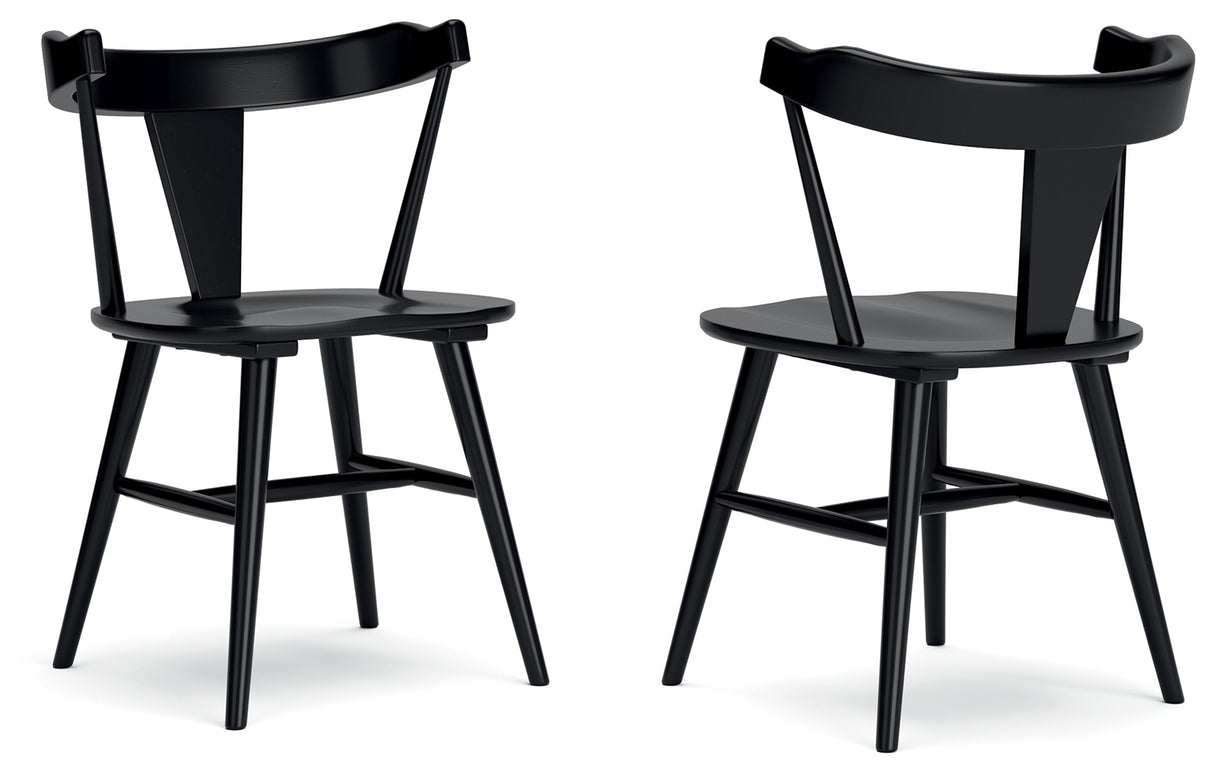 Gretlynn Black Dining Chair, Set of 2 from Ashley Furniture - Luna Furniture