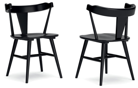 Gretlynn Black Dining Chair, Set of 2 from Ashley Furniture - Luna Furniture