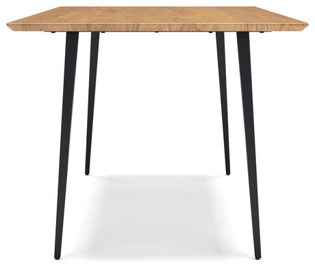 Gretlynn Black/Natural Dining Table from Ashley - Luna Furniture