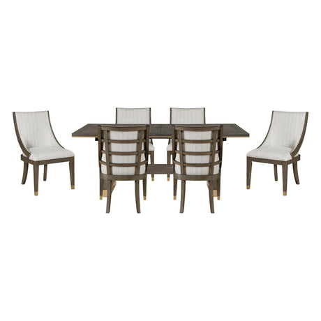 Griffin Brown 7-Piece 96" Extendable Dining Set from Homelegance - Luna Furniture