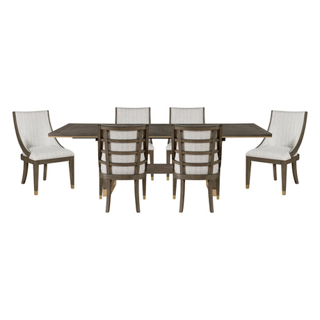 Griffin Brown 7-Piece 96" Extendable Dining Set from Homelegance - Luna Furniture