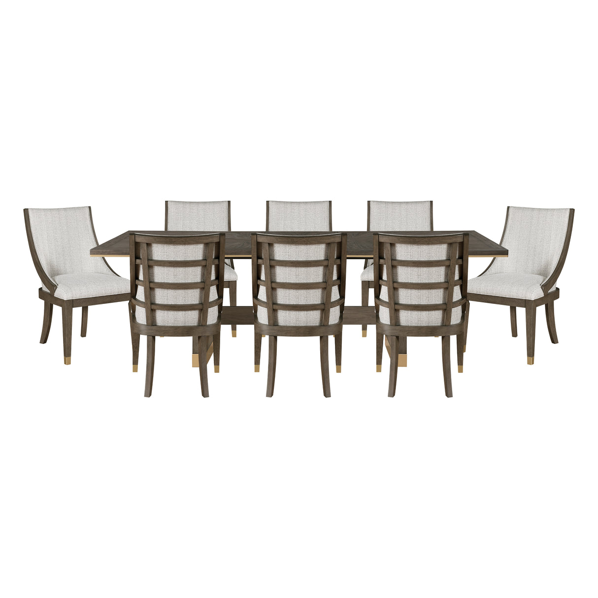 Griffin Brown 9-Piece 96" Extendable Dining Set from Homelegance - Luna Furniture