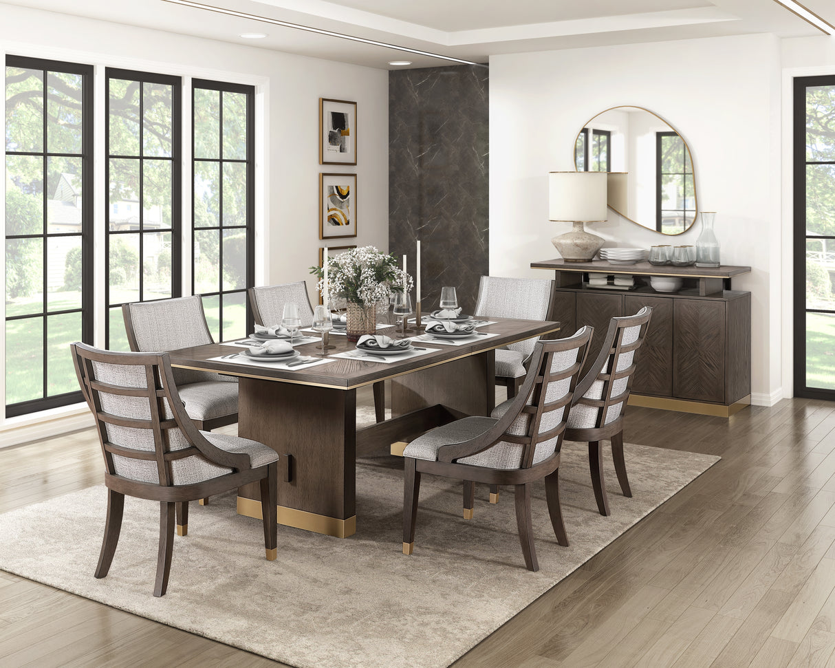 Griffin Brown 96" Extendable Dining Set from Homelegance - Luna Furniture