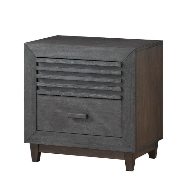 Griffin Charcoal Brown Night Stand