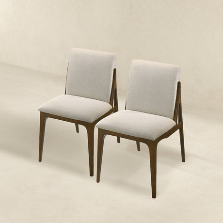 Grivelle Cream Fabric Dining Chair (Set Of 2) from Ashcroft Furniture - Luna Furniture