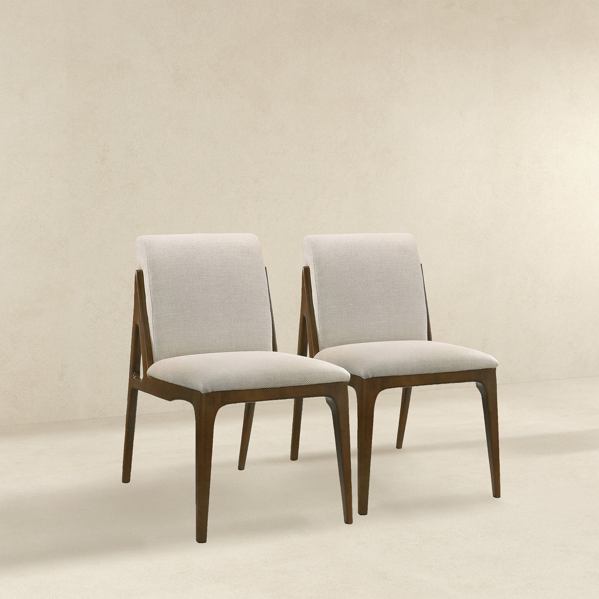 Grivelle Cream Fabric Dining Chair (Set Of 2) from Ashcroft Furniture - Luna Furniture