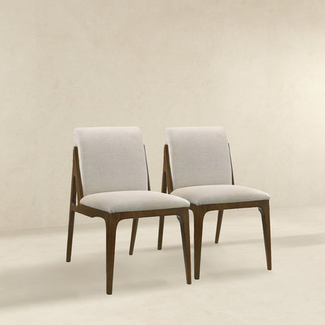 Grivelle Cream Fabric Dining Chair (Set Of 2) from Ashcroft Furniture - Luna Furniture