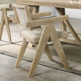Guisborough Oak Arm Chair from Furniture of America - Luna Furniture