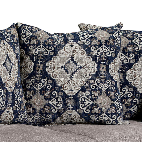 Gustavo Gray/Walnut Loveseat from Furniture of America - Luna Furniture