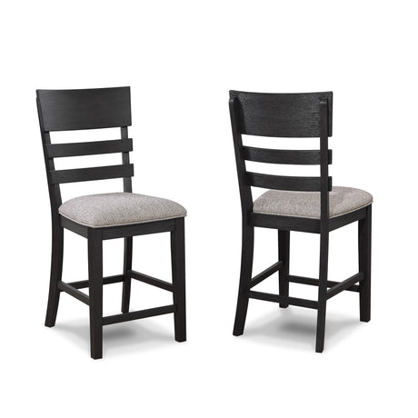 Guthrie Charcoal Counter Height Chair, Set of 2 from Crown Mark - Luna Furniture