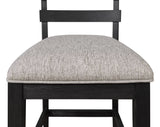 Guthrie Charcoal Round Counter Height Set with Lazysusan from Crown Mark - Luna Furniture