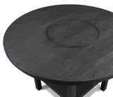 Guthrie Charcoal Round Counter Height Set with Lazysusan from Crown Mark - Luna Furniture