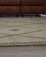 Guyford Beige/Brown Medium Rug from Ashley - Luna Furniture