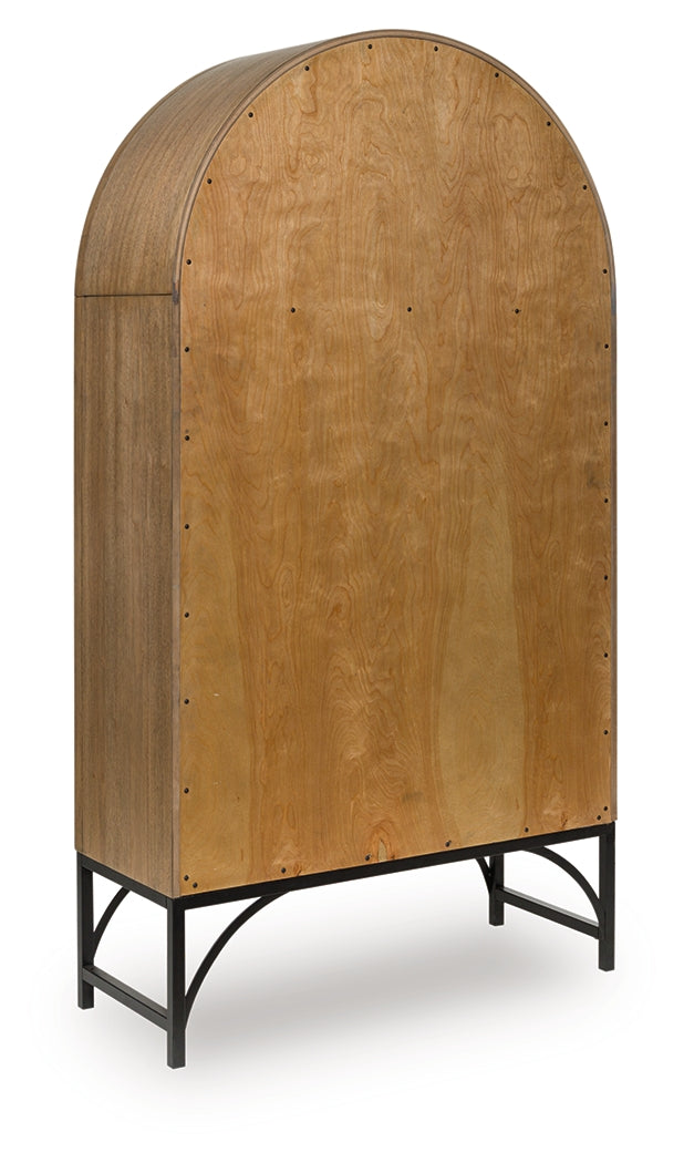 Gwenwich Natural/Black Accent Cabinet from Ashley - Luna Furniture