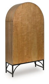 Gwenwich Natural/Black Accent Cabinet from Ashley - Luna Furniture