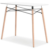 Jaspeni White/Natural Home Office Desk from Ashley Furniture - Luna Furniture