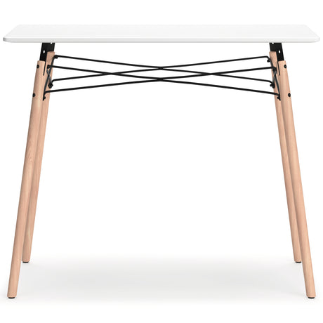 Jaspeni White/Natural Home Office Desk from Ashley Furniture - Luna Furniture
