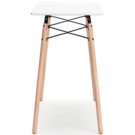Jaspeni White/Natural Home Office Desk from Ashley Furniture - Luna Furniture