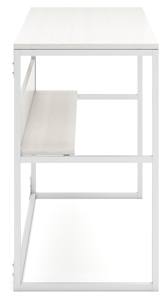 Deznee White Home Office Desk from Ashley Furniture - Luna Furniture