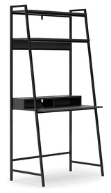 Yarlow Black 36" Home Office Desk with Shelf from Ashley Furniture - Luna Furniture