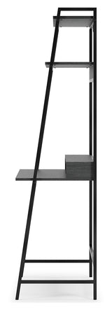 Yarlow Black 36" Home Office Desk with Shelf from Ashley Furniture - Luna Furniture