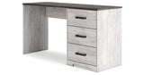 Shawburn White/Dark Charcoal Gray 54" Home Office Desk from Ashley Furniture - Luna Furniture