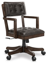 Breckington Dark Brown Home Office Desk Chair from Ashley - Luna Furniture