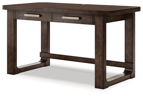 Breckington Dark Brown 56" Home Office Desk from Ashley - Luna Furniture