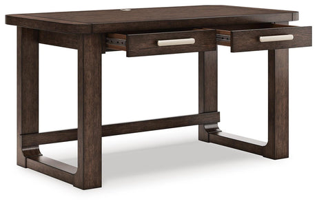 Breckington Dark Brown 56" Home Office Desk from Ashley - Luna Furniture